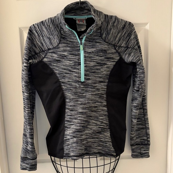 Avalanche Tops - Avalanche Womens Small 1/4 Zip Thermal Layering Top Grey/Black Athleisure